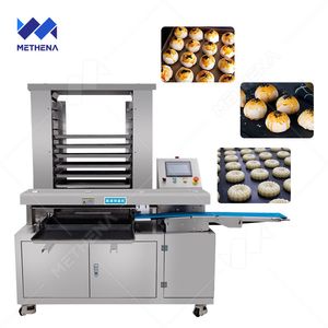Auto Bakery Maamoul Cookie Biscuit Pastry Dough Protein Bar Food Plate Tray Putting Panning Arranging Aligning Machine