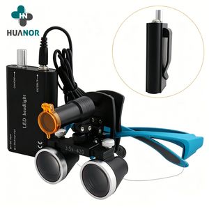 3.5X 2.5X LED Head Light Magnifying Glasses Surgical Ent Headband Dental Loupe