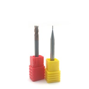 High-Precision CNC Machine 4 Flutes HRC55 HRC68 Cemented Solid Carbide Spiral Cutting Tool End Mill for Milling Metal Parts