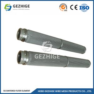 Gezhige Porous Sintered Filter Elements Filter Factory Cylindrical Sintered Mesh Filter Element China Stainless Steel Wire Mesh Sintered Filter Element
