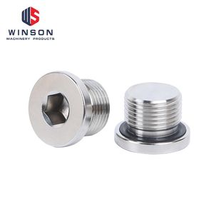 Screw Plugs with Collar and Hexagon Socket, O-Ring Slotted Oil Plugs