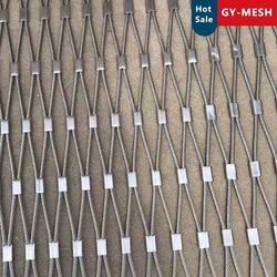 Ss 304 316 Stainless Steel Rope Mesh /Ferrule Rope Mesh/Hand Woven Cable Mesh Manufacturer
