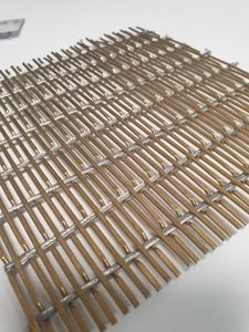 Architectural and Decorative Stainless Steel Lock Crimped Woven Wire Cable Mesh