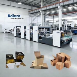 Full Automatic Folder Gluer for Paper Carton and Box Making/High Speed Folding Gluing Machine/Corrugated Box Making Machine (1200/1450/1600/1800PC) Series