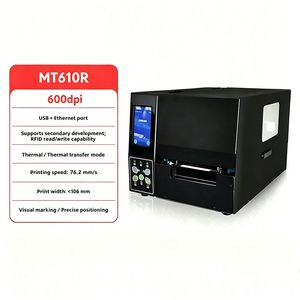 4.3 Inch Flexible Anti-Metal RFID Chip 600dpi Thermal Transfer Barcode Printer