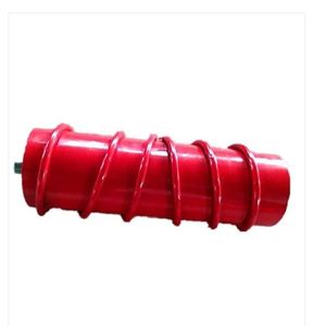 Conveyor Belt Roller Polyurethane Spiral Idler Roller for Cement Industry