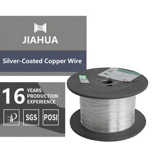 High Quality Silver-Plated Copper Wire 0.08-2.0 mm Copper Wire with Tin Plate Silver Plate and Braiding for Shielding