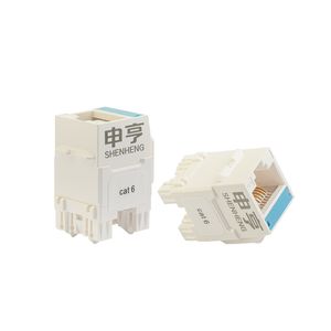 Unshielded Keystone CAT6A Modular Jack RJ45 8p8c CAT6 Keystone Cat5e Networking Toolless CAT6 Keystone Jacks