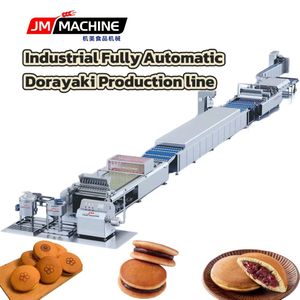 Industrial Fully Automatic Dorayaki Pancake Production Line Copper Plate Gas & Electric Heating