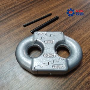 High-Strength Alloy Steel Flat Connecting Link with Precision Forging for Mining Chains