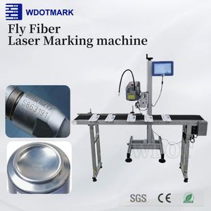 High Speed Online Flying 30W 50W 100W Laser Marking Machine for Coding Date on Bottle