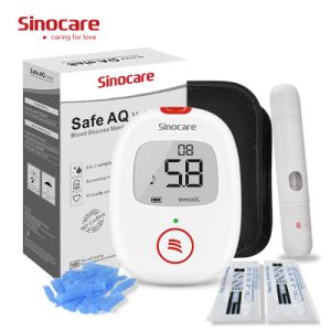 Sinocare Safe Aq Voice Diabetes Machine Factory Price Glucose Meter with 25 PCS Test Strips
