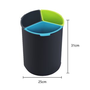 Heavy-Duty Waste Bin Multi-Function Divided Bin for Healthcare and Food Industries