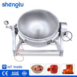 China Factory Direct Customized Electric Heating Tilting Jacketed Kettle with Soap Making