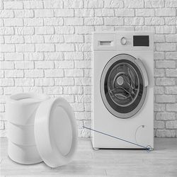 Washer Dryer Shock Absorbing Pads: Non Slip & Noise Reducing Rubber Anti Vibration Pad for Washing Machine Feet & Dryer Machine