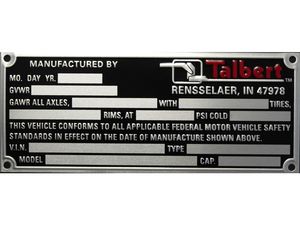 Custom Decorative Aluminum Nameplate Sign