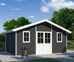 6*4FT Spacious Storage Shed for Household Items Lawn Tools and Seasonal Decor with Weatherproof Coating Tool House Garden Shed
