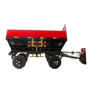 Hydraulic Double Axle Dump Tipping Trailer for Farm