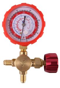 Single Valve Pressure Manifold Gauge for 9 Types of Refrigerant Gas