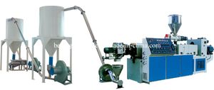 Plastic Twin Screw Extruder PVC Granules Pelletizer Machine