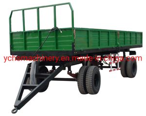 Farm Machinery Double Axle Dumping Trailer for Yto Tractor