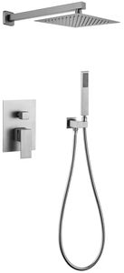 Bathrooms 2-Function Concealed Shower Mixer Brushed Gun Metal, Brushed Nickel, Plate Matt Black
