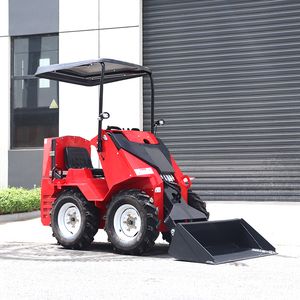 Mini Skid Steer Loader Small Machinery Loading 390kg Wheel Type Mini Skid Steer Loader Cheap Price for Sale