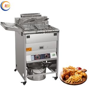 Stainless Steel Chips Chicken Frying Machine Gas Continuous Donuts Frying Machine
