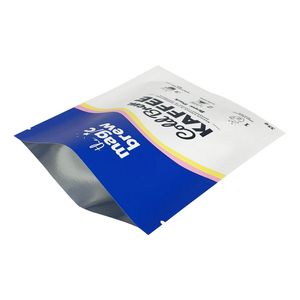 Custom Coffee Filter Pakcgaing Film Three Side Sealing Paper Bag