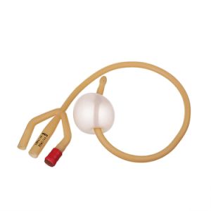 Urethral Balloon Medical Disposable Latex Foley Male Catheter With Water Pouch
