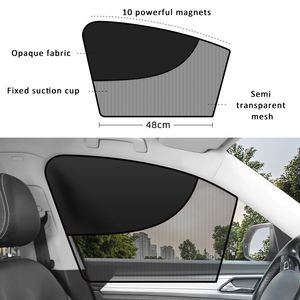 Universal Thermal Insulation Breathability Car Side Windscreen Shades Magnetic Sunshade