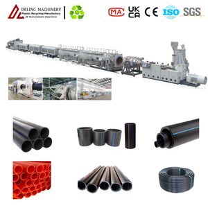 Large Diameter PP PE Water and Gas Supply Pipe Production Extrusion Line Machine Extruder with Description The Optimum Spiral Structure Feeding Throat Improve
