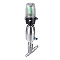 Sanitary Stainless Steel Normally Closed Pneumatic Angle Seat Valve