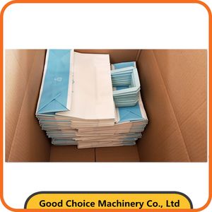 Custom Printed Flat Rope Handle Disposable Shopping Brown Kraft Paper Bag