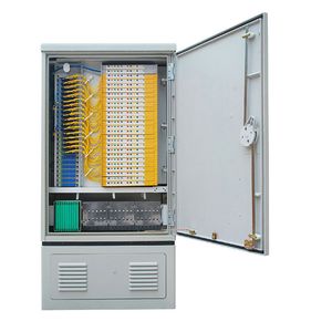 Fiber Optic Distribution Box Four Network Integration Waterproof Outdoor Floor Standing Cabinet