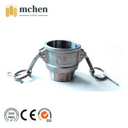 Factory 11/4" Stainless Steel Self-Locking Aluminium Camlock Chemical Transfer Quick Coupler Type B Hydraulic Fitting