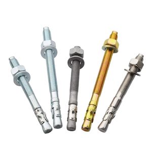 Heavy-Duty Wedge Anchors for Secure Concrete Wall Installations