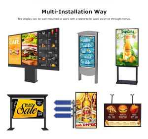 Outdoor Information Kiosk LCD Screen Digital Signage and Display 49 55 Inch Outdoor Totem Advertising Touch Screen