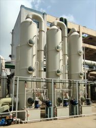 Stainless Steel Spray Tower Wet Scrubber for Rubber Plant Waste Gas Treatment