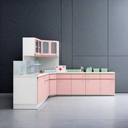Metal Modular Hospital Furniture Dental Wall Storage Medicine Cabinets with Drawers for Consulting Room Laboratory