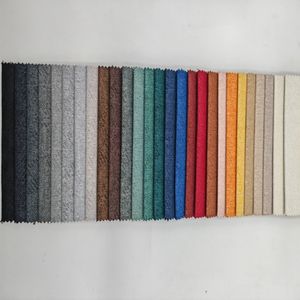 Upholstery Linen Embroidery Polyester Faix Linen Fabric for Sofa
