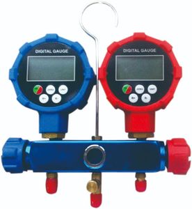 2-Valve Refrigerant Control Usage Manifold Pressure Gauge
