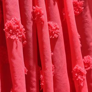 Ball Cut Flower Fabric Chiffon DOT Polyester Fabric Summer Fashionable Women Clothing