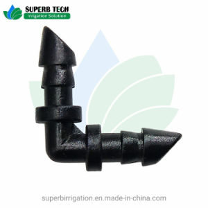 Irrigation System Tubing Fitting 1/4" Plastic Barbed Elbow Connector