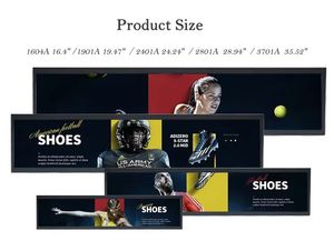 23.1 Inch or Other Size Ultra Wide Stretched Bar Screen LCD Digital Signage Android Network Advertising Display for Shelves