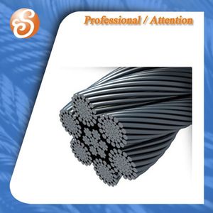 6X36ws Ungalvanized Steel Wire Rope for High Tensile Hoisting