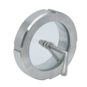 SS304 SS316L Stainless Steel Food Grade Weld End Union Sight Glass with Wiper