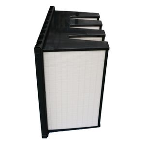 Industrial Custom Glass H13 H14 W Fiber H13 HEPA Filter V Bank Filter for Clean Room