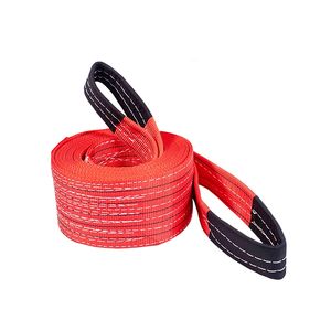 Industrial Grade Flat Polyester Sling Belt for Tower Crane Lifting, 8 Ton Load Capacity, Abrasion-Resistant Webbing with Reinforced Stitching for Maximum Safety