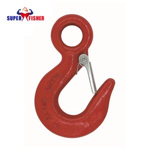 China Factory Price Us Type Eye Hoist Hook 320A / 320c Drop Forged Alloy Steel Rigging Hardware